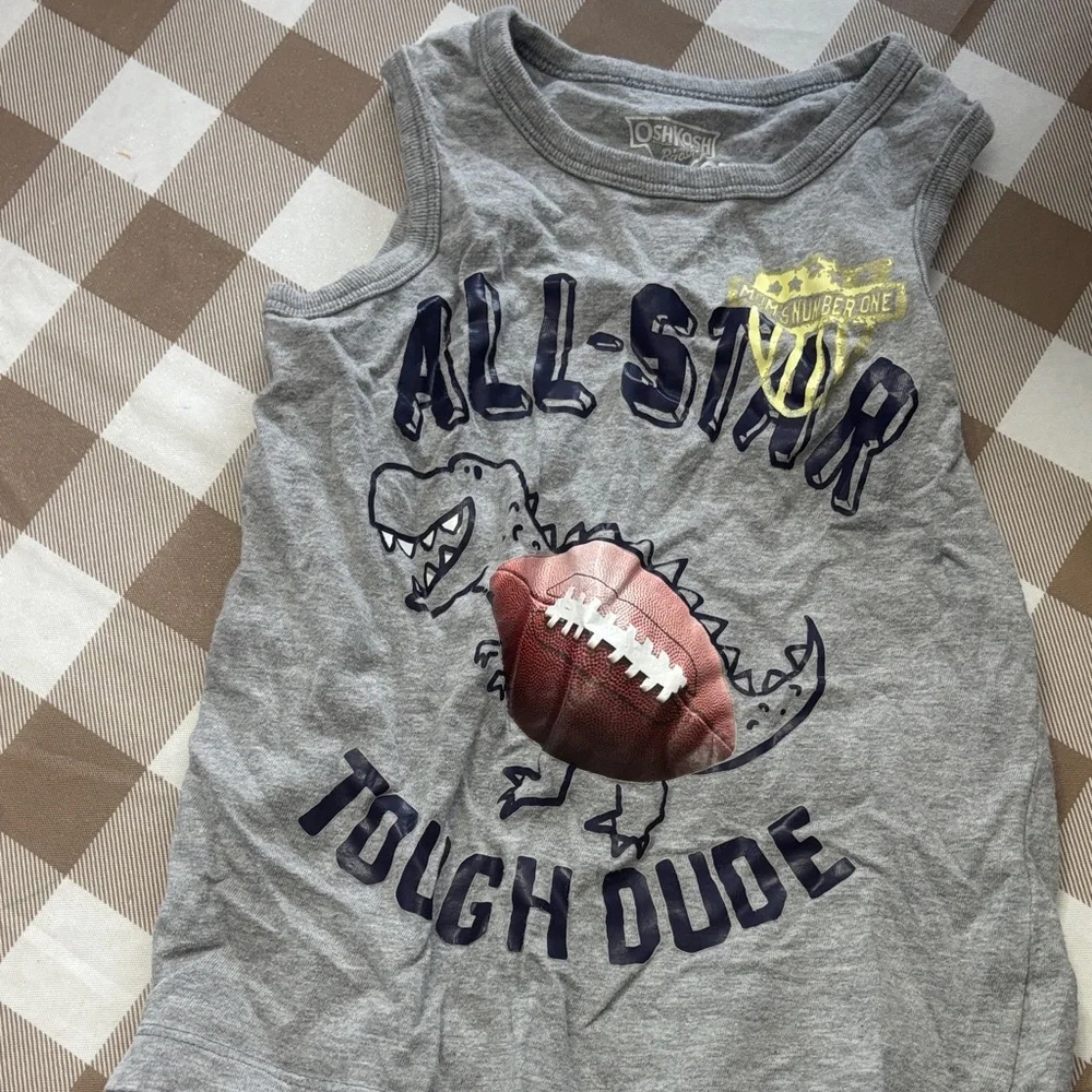 🟢10/$10 - Gray All-Star Kids Tank Top
